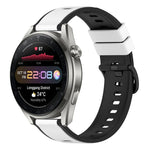 22mm Two-Color Silicone Watch Band, For Huawei Watch 3 Pro New