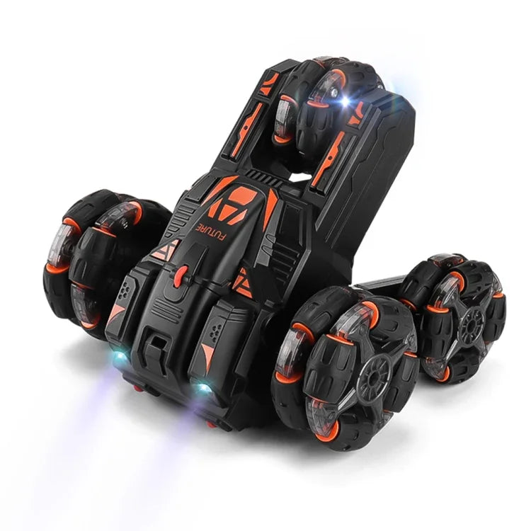 MoFun Fünfrädriges Stuntauto mit 360°-Schwenkarm, 2,4 GHz, multifunktionales RC-Auto, Einzel- und Doppelsteuerung