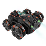 MoFun Fünfrädriges Stuntauto mit 360°-Schwenkarm, 2,4 GHz, multifunktionales RC-Auto, Einzel- und Doppelsteuerung