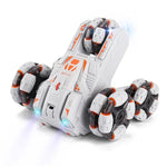 MoFun Fünfrädriges Stuntauto mit 360°-Schwenkarm, 2,4 GHz, multifunktionales RC-Auto, Einzel- und Doppelsteuerung