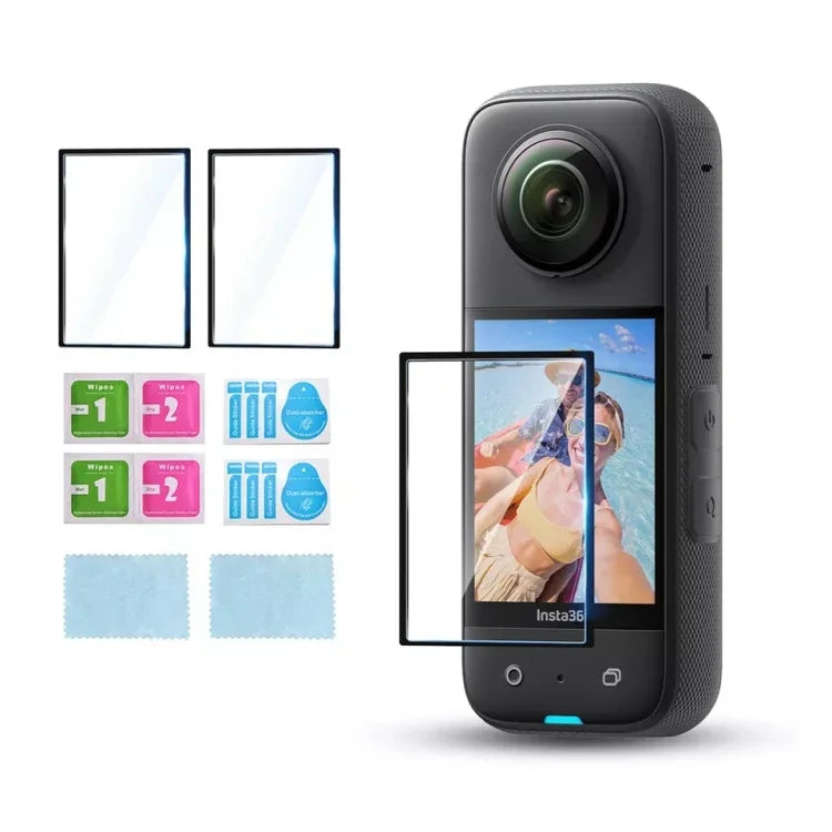 Für Insta360 X3 STARTRC 2 Stück transparente, gebogene HD-Schutzfolie, für Insta360 X3
