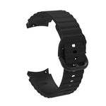 Wellenförmig gepunktetes, reinfarbiges Schnallen-Silikon-Uhrenarmband, für Samsung Galaxy Watch 5 / 5 Pro, für Samsung Galaxy Watch 4