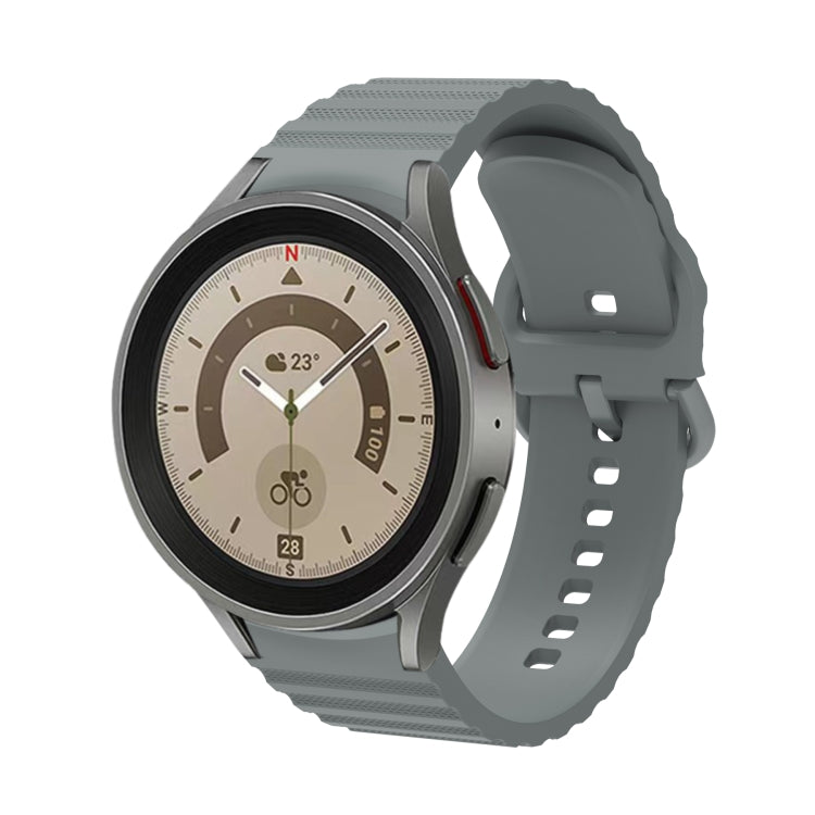 Wellenförmig gepunktetes, reinfarbiges Schnallen-Silikon-Uhrenarmband, für Samsung Galaxy Watch 5 / 5 Pro, für Samsung Galaxy Watch 4
