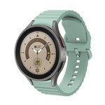 Wellenförmig gepunktetes, reinfarbiges Schnallen-Silikon-Uhrenarmband, für Samsung Galaxy Watch 5 / 5 Pro, für Samsung Galaxy Watch 4