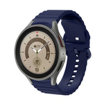Wellenförmig gepunktetes, reinfarbiges Schnallen-Silikon-Uhrenarmband, für Samsung Galaxy Watch 5 / 5 Pro, für Samsung Galaxy Watch 4