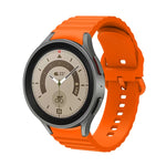Wellenförmig gepunktetes, reinfarbiges Schnallen-Silikon-Uhrenarmband, für Samsung Galaxy Watch 5 / 5 Pro, für Samsung Galaxy Watch 4