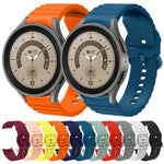 Wellenförmig gepunktetes, reinfarbiges Schnallen-Silikon-Uhrenarmband, für Samsung Galaxy Watch 5 / 5 Pro, für Samsung Galaxy Watch 4