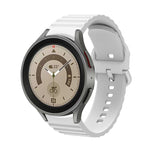 Wellenförmig gepunktetes, reinfarbiges Schnallen-Silikon-Uhrenarmband, für Samsung Galaxy Watch 5 / 5 Pro, für Samsung Galaxy Watch 4