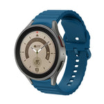 Wellenförmig gepunktetes, reinfarbiges Schnallen-Silikon-Uhrenarmband, für Samsung Galaxy Watch 5 / 5 Pro, für Samsung Galaxy Watch 4