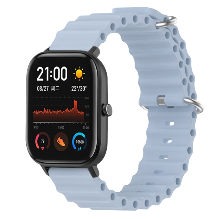 Ocean Style Solid Color Silicone Watch Band, For Amazfit GTR 4 22mm, For Amazfit GTS 4 Mini 20mm