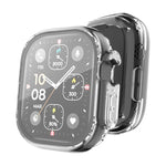 ENKAY Schutzhülle aus transparentem, weichem TPU mit Displayschutzfolie für Apple Watch Ultra / Ultra 2 (49 mm)