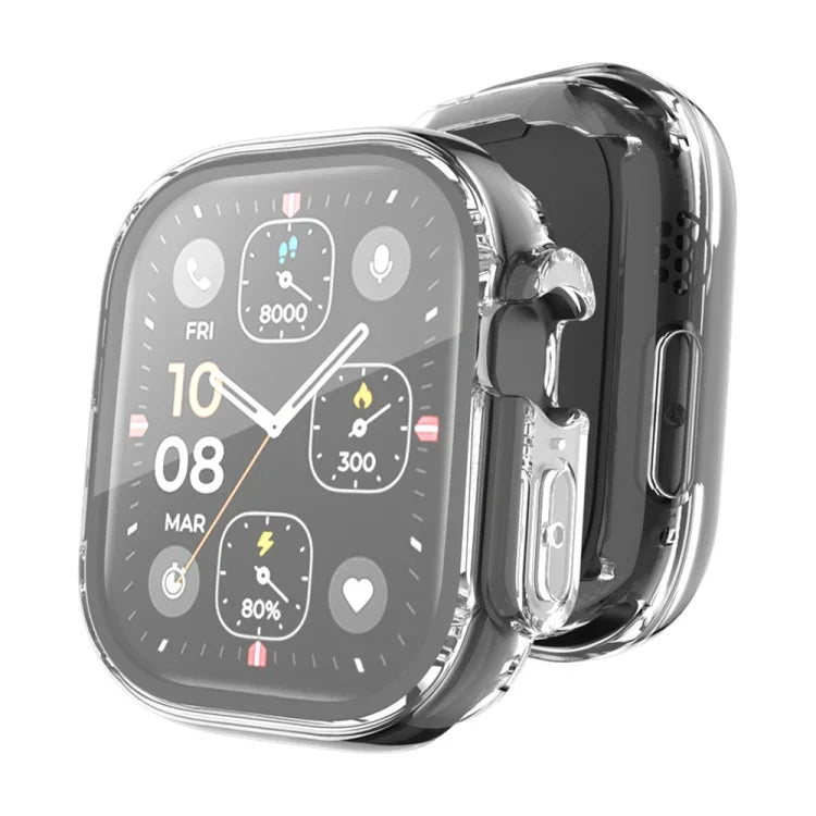 ENKAY Schutzhülle aus transparentem, weichem TPU mit Displayschutzfolie für Apple Watch Ultra / Ultra 2 (49 mm)