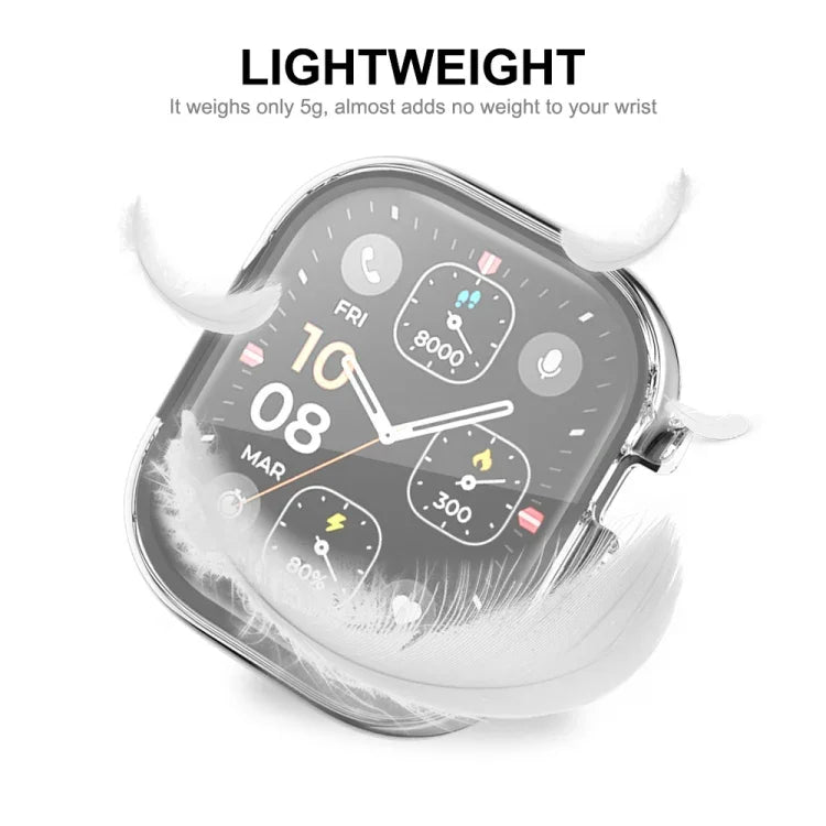 ENKAY Schutzhülle aus transparentem, weichem TPU mit Displayschutzfolie für Apple Watch Ultra / Ultra 2 (49 mm)