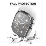 ENKAY Schutzhülle aus transparentem, weichem TPU mit Displayschutzfolie für Apple Watch Ultra / Ultra 2 (49 mm)