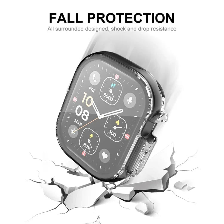 ENKAY Schutzhülle aus transparentem, weichem TPU mit Displayschutzfolie für Apple Watch Ultra / Ultra 2 (49 mm)