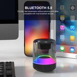 ENKAY Hat-Prince Tragbarer RGB-Licht Wireless Bluetooth Lautsprecher, S, L