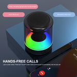 ENKAY Hat-Prince Tragbarer RGB-Licht Wireless Bluetooth Lautsprecher, S, L