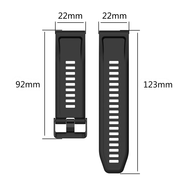 22mm Horizontal Texture Silicone Watch Band with Removal Tool, For Garmin Fenix 7, For Garmin Fenix 7 Solar, For Garmin Fenix 7 Sapphire Solar, For Garmin Epix Gen 2, For Garmin Approach S62, For Garmin Fenix 6 GPS