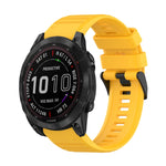 22mm Horizontal Texture Silicone Watch Band with Removal Tool, For Garmin Fenix 7, For Garmin Fenix 7 Solar, For Garmin Fenix 7 Sapphire Solar, For Garmin Epix Gen 2, For Garmin Approach S62, For Garmin Fenix 6 GPS