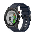 22mm Horizontal Texture Silicone Watch Band with Removal Tool, For Garmin Fenix 7, For Garmin Fenix 7 Solar, For Garmin Fenix 7 Sapphire Solar, For Garmin Epix Gen 2, For Garmin Approach S62, For Garmin Fenix 6 GPS