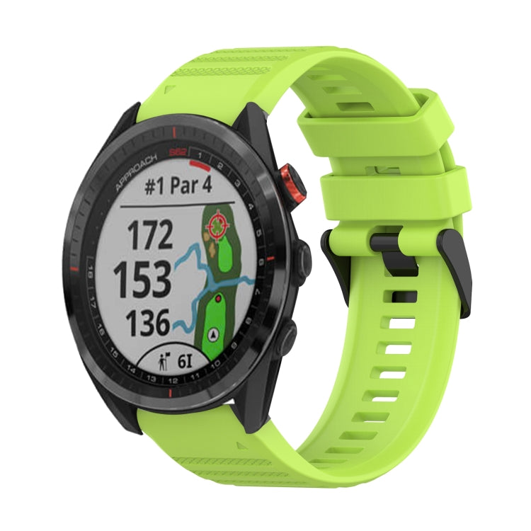 22mm Horizontal Texture Silicone Watch Band with Removal Tool, For Garmin Fenix 7, For Garmin Fenix 7 Solar, For Garmin Fenix 7 Sapphire Solar, For Garmin Epix Gen 2, For Garmin Approach S62, For Garmin Fenix 6 GPS