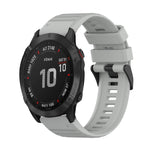 22mm Horizontal Texture Silicone Watch Band with Removal Tool, For Garmin Fenix 7, For Garmin Fenix 7 Solar, For Garmin Fenix 7 Sapphire Solar, For Garmin Epix Gen 2, For Garmin Approach S62, For Garmin Fenix 6 GPS