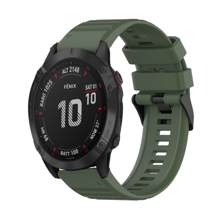 22mm Horizontal Texture Silicone Watch Band with Removal Tool, For Garmin Fenix 6 Pro GPS, For Garmin Fenix 6 Sapphire GPS, For Garmin Fenix 5, For Garmin Fenix 5 Plus, For Garmin Quatix 5, For Garmin Quatix 5 Sapphire