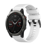 22mm Horizontal Texture Silicone Watch Band with Removal Tool, For Garmin Fenix 6 Pro GPS, For Garmin Fenix 6 Sapphire GPS, For Garmin Fenix 5, For Garmin Fenix 5 Plus, For Garmin Quatix 5, For Garmin Quatix 5 Sapphire