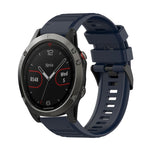 22mm Horizontal Texture Silicone Watch Band with Removal Tool, For Garmin Fenix 6 Pro GPS, For Garmin Fenix 6 Sapphire GPS, For Garmin Fenix 5, For Garmin Fenix 5 Plus, For Garmin Quatix 5, For Garmin Quatix 5 Sapphire