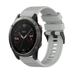 22mm Horizontal Texture Silicone Watch Band with Removal Tool, For Garmin Fenix 6 Pro GPS, For Garmin Fenix 6 Sapphire GPS, For Garmin Fenix 5, For Garmin Fenix 5 Plus, For Garmin Quatix 5, For Garmin Quatix 5 Sapphire
