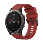 22mm Horizontal Texture Silicone Watch Band with Removal Tool, For Garmin Fenix 6 Pro GPS, For Garmin Fenix 6 Sapphire GPS, For Garmin Fenix 5, For Garmin Fenix 5 Plus, For Garmin Quatix 5, For Garmin Quatix 5 Sapphire
