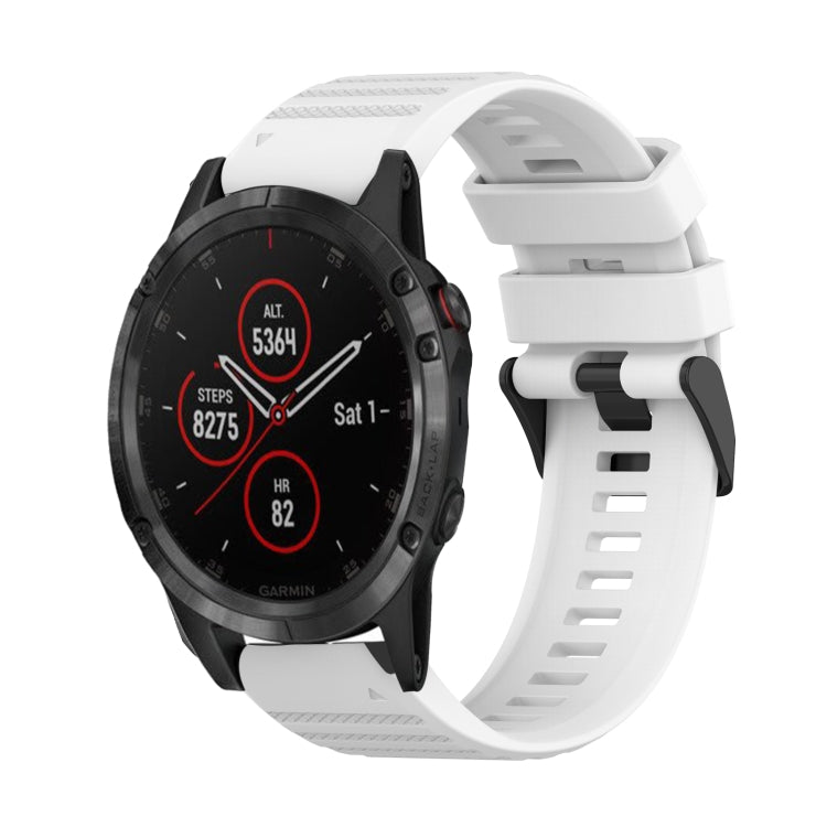 22mm Horizontal Texture Silicone Watch Band with Removal Tool, For Garmin Fenix 6 Pro GPS, For Garmin Fenix 6 Sapphire GPS, For Garmin Fenix 5, For Garmin Fenix 5 Plus, For Garmin Quatix 5, For Garmin Quatix 5 Sapphire