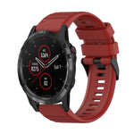 22mm Horizontal Texture Silicone Watch Band with Removal Tool, For Garmin Fenix 6 Pro GPS, For Garmin Fenix 6 Sapphire GPS, For Garmin Fenix 5, For Garmin Fenix 5 Plus, For Garmin Quatix 5, For Garmin Quatix 5 Sapphire