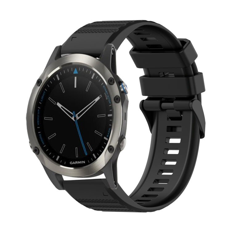 22mm Horizontal Texture Silicone Watch Band with Removal Tool, For Garmin Fenix 6 Pro GPS, For Garmin Fenix 6 Sapphire GPS, For Garmin Fenix 5, For Garmin Fenix 5 Plus, For Garmin Quatix 5, For Garmin Quatix 5 Sapphire