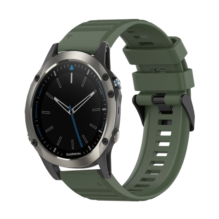 22mm Horizontal Texture Silicone Watch Band with Removal Tool, For Garmin Fenix 6 Pro GPS, For Garmin Fenix 6 Sapphire GPS, For Garmin Fenix 5, For Garmin Fenix 5 Plus, For Garmin Quatix 5, For Garmin Quatix 5 Sapphire