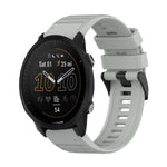 22mm Horizontal Texture Silicone Watch Band with Removal Tool, For Garmin Forerunner 955, For Garmin Forerunner 945, For Garmin Forerunner 935