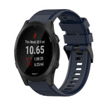 22mm Horizontal Texture Silicone Watch Band with Removal Tool, For Garmin Forerunner 955, For Garmin Forerunner 945, For Garmin Forerunner 935