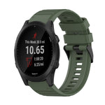 22mm Horizontal Texture Silicone Watch Band with Removal Tool, For Garmin Forerunner 955, For Garmin Forerunner 945, For Garmin Forerunner 935