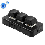 MK321BT Bluetooth 5.1 3 Tasten Benutzerdefinierte Tasten Gaming Office PS Clip Makro-Programmierung Tastatur