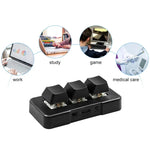 MK321BT Bluetooth 5.1 3 Tasten Benutzerdefinierte Tasten Gaming Office PS Clip Makro-Programmierung Tastatur
