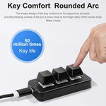 MK321BT Bluetooth 5.1 3 Tasten Benutzerdefinierte Tasten Gaming Office PS Clip Makro-Programmierung Tastatur