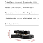 MK321BT Bluetooth 5.1 3 Tasten Benutzerdefinierte Tasten Gaming Office PS Clip Makro-Programmierung Tastatur