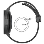 22mm Solid Color Magnetic Clasp Silicone Watch Band, For Samsung Galaxy Watch3 45mm, For Samsung Galaxy Watch 46mm, For Samsung Gear S3 Classic, For Samsung Gear S3 Frontier