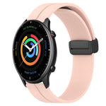 22mm Solid Color Magnetic Clasp Silicone Watch Band, For Amazfit GTR 2, For Amazfit 3, For Amazfit GTR 47mm
