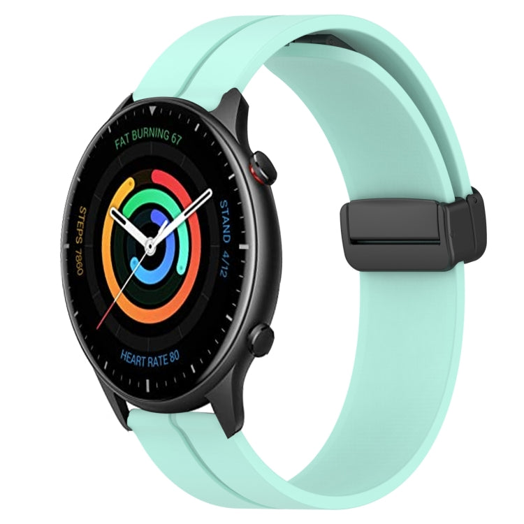 22mm Solid Color Magnetic Clasp Silicone Watch Band, For Amazfit GTR 2, For Amazfit 3, For Amazfit GTR 47mm