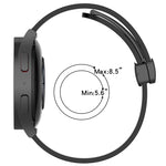 22mm Solid Color Magnetic Clasp Silicone Watch Band, For Amazfit GTR 2, For Amazfit 3, For Amazfit GTR 47mm