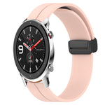 22mm Solid Color Magnetic Clasp Silicone Watch Band, For Amazfit GTR 2, For Amazfit 3, For Amazfit GTR 47mm