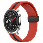 22mm Folding Magnetic Clasp Silicone Watch Band, For Amazfit GTR 4, For Amazfit GTR 3, For Amazfit GTR 3 Pro, For Amazfit GTR 2e