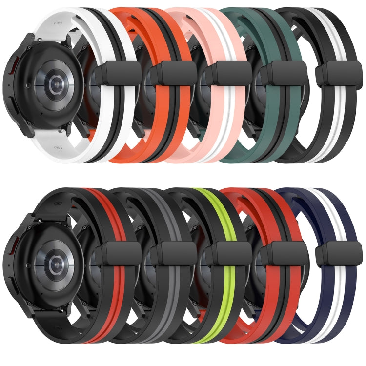 22mm Folding Magnetic Clasp Silicone Watch Band, For Amazfit GTR 2, For Amazfit 3, For Amazfit GTR 47mm