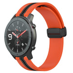 22mm Folding Magnetic Clasp Silicone Watch Band, For Amazfit GTR 2, For Amazfit 3, For Amazfit GTR 47mm